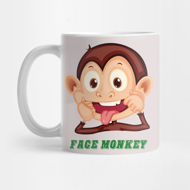 Funny monkey face by This is store